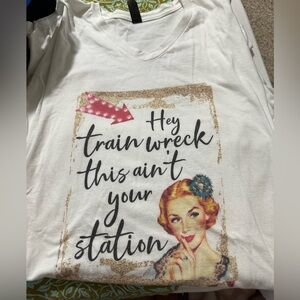 14 Gaphic tees, used good condition. Fall Vibes is long sleeved.